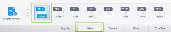 Select an Output Format