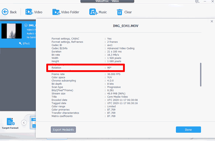 Rotation Metadata